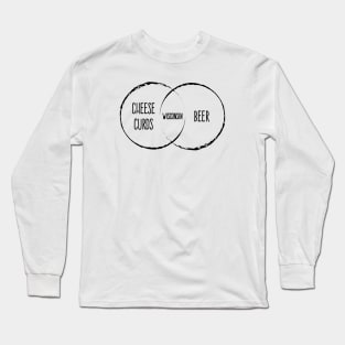 Wisconsin Venn Diagram Long Sleeve T-Shirt